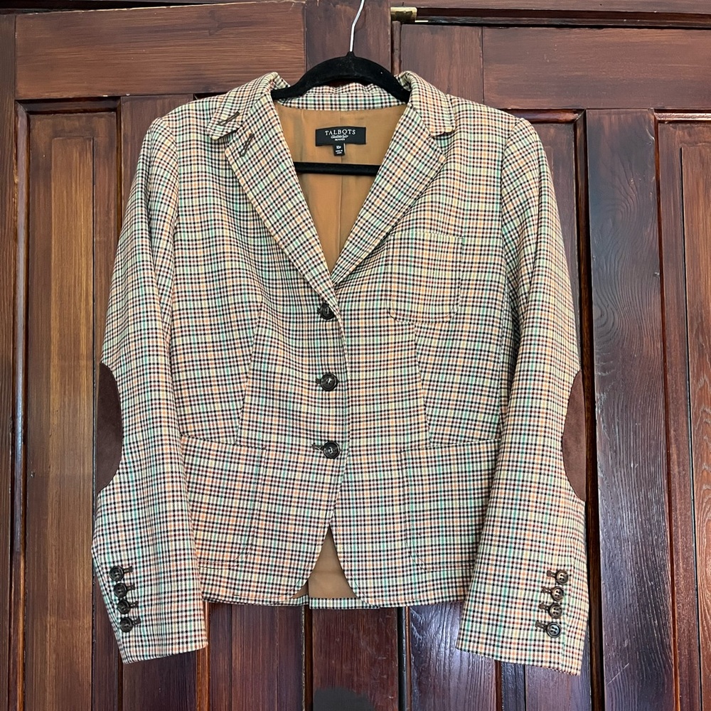 Talbots blazer with elbow patches